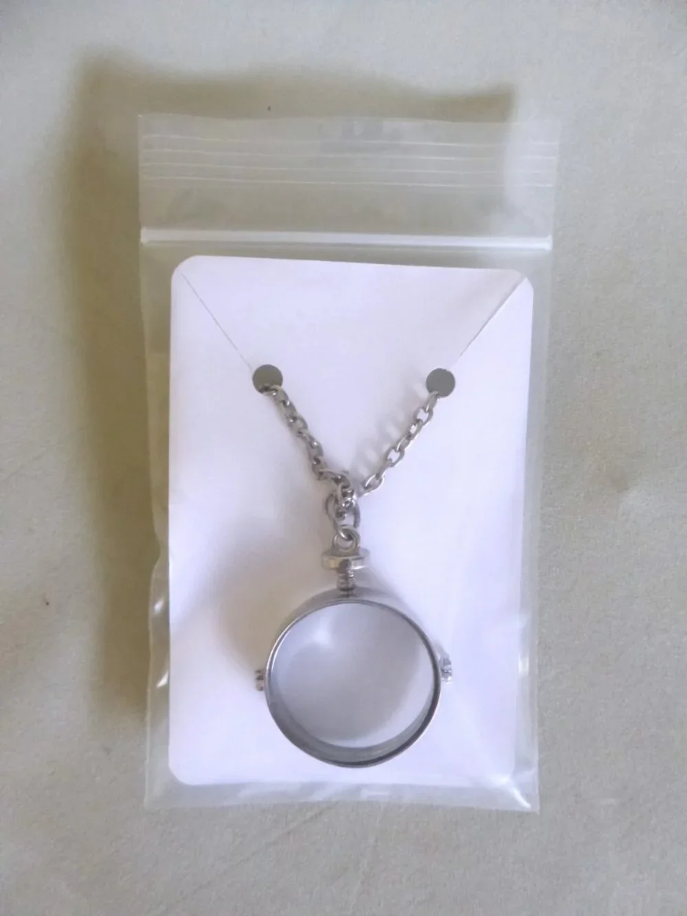 NEW GLASS MEMENTO LOCKET PENDANT SILVER METAL BRACELET JEWELRY KEEPSAKE